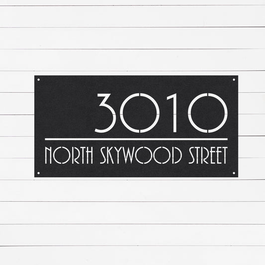 Custom Metal Address Sign | House Number Sign | House Address Sign | Address Plaque | Modern House Number Plaque | Street Number Sign