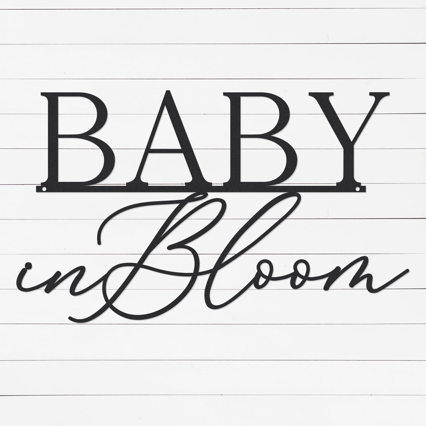 Baby in Bloom Sign | Baby Shower Sign | Baby Shower Decoration | Baby Shower Backdrop Sign| Baby Shower Gift | Wall Decor | Metal Sign | Arclite Fabrication
