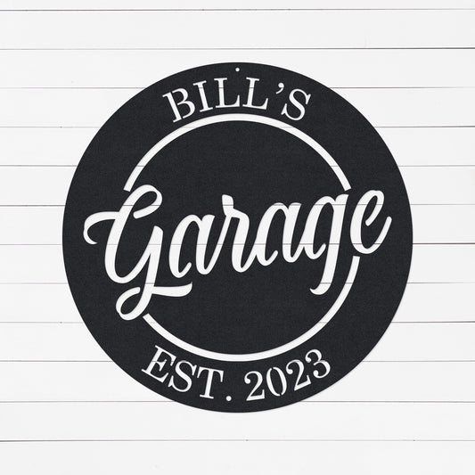 Custom Garage Sign | Gift For Car Lovers | Unique Fathers Day Gift | Birthday Gift For Dad | Man Cave Sign | Gifts for Dad | Metal Sign