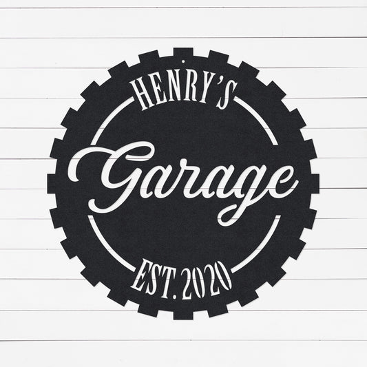 Custom Garage Sign | Gift For Car Lovers | Unique Fathers Day Gift | Birthday Gift For Dad | Man Cave Sign | Gifts for Dad | Metal Sign