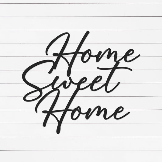 Home Sweet Home Sign | Modern Farmhouse Decor | Rustic Decor | Gift For Mom | Porch Sign | Housewarming Gift | Metal Sign | Metal Wall Art