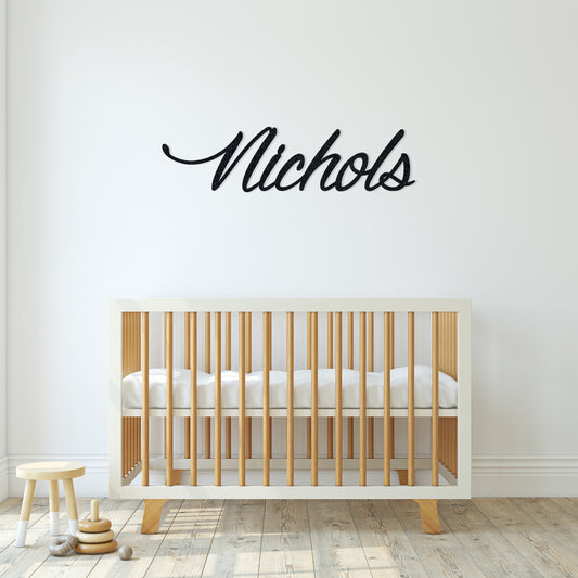 Custom Name Sign | Nursery Name Sign | Baby Name Sign | Metal Name Sign | Over Crib Sign | Baby Shower Gift | Nursery Wall Decor