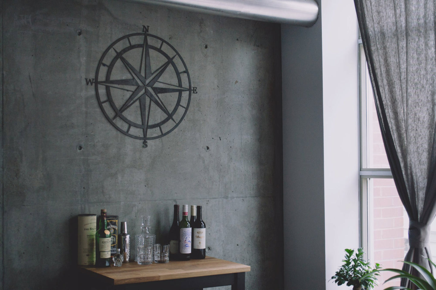 Nautical Compass Sign | Nautical Star Wall Decor | Nautical Compass Wall Decor | Compass Wall Art | Compass Rose Wall Decor | Metal Sign