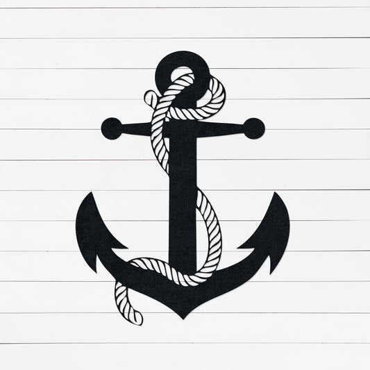 Anchor Sign | Nautical Decor | Anchor Wall Decor | Anchor Wall Art | Cottage Decor | Sailors Decor | Front Porch Sign | Metal Sign