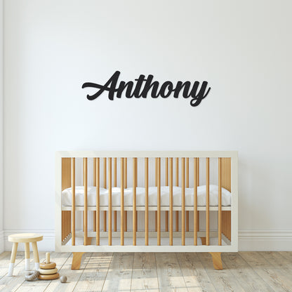 Custom Name Sign | Nursery Name Sign | Baby Name Sign | Metal Name Sign | Over Crib Sign | Baby Shower Gift | Nursery Wall Decor