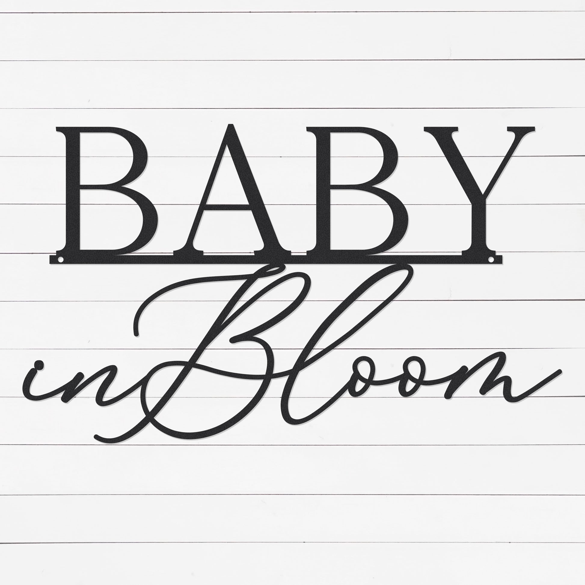 Baby in Bloom Sign | Baby Shower Sign | Baby Shower Decoration | Baby Shower Backdrop Sign| Baby Shower Gift | Wall Decor | Metal Sign | Arclite Fabrication