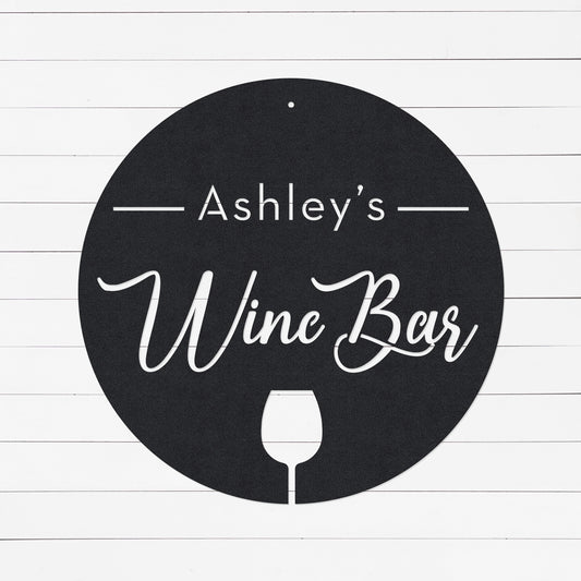 Custom Wine Bar Sign | Wine Sign | Bar Sign | Metal Sign | Custom Bar Signs | Wedding Anniversary Gift | Anniversary Gift | Gifts for Mom