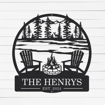 Custom Cottage Sign | Cabin Sign | Cottage Decor | Outdoor Sign | Camping Sign | Father's Day Gift | Family Name Sign | Metal Sign