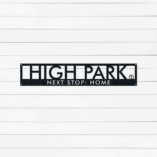 Custom Toronto Home Subway Sign | Housewarming & Realtor Closing Gift | TTC Wall Art Decor for Home