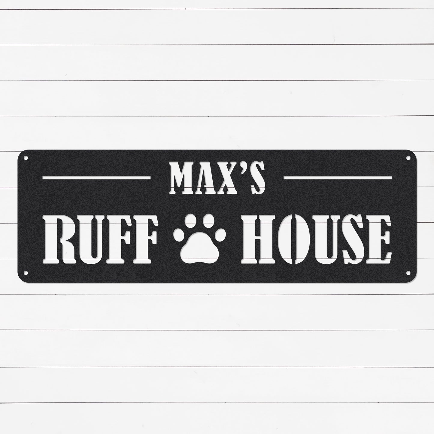 Custom Dog House Sign | Dog Sign | Personalized Dog Sign | Metal Dog Sign | Gifts For Dog Owners | Gifts For Dog Lovers | Custom Dog Gifts