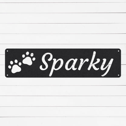 Custom Dog House Sign | Dog Sign | Personalized Dog Sign | Metal Dog Sign | Gifts For Dog Owners | Gifts For Dog Lovers | Custom Dog Gifts