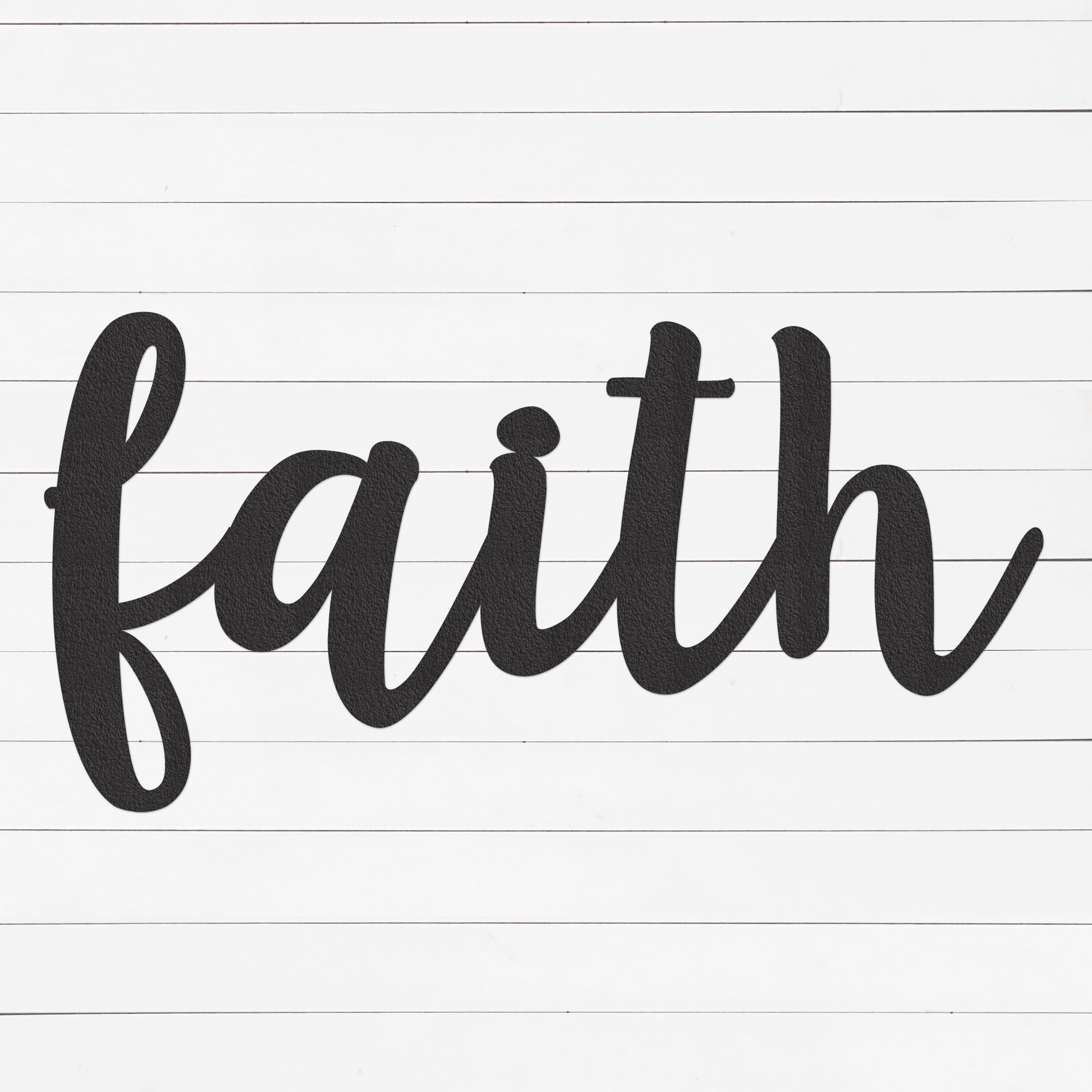 Faith Sign | Faith Wall Decor | Faith Wall Art | Entryway Decor | Metal Word | Metal Wall Art | Home Decor | Dining Room Sign | Metal Sign