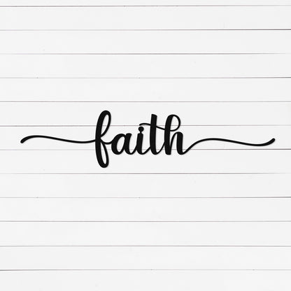 Faith Sign | Home Decor | Rustic Wall Art | Farmhouse Decor | Wall Decor | Metal Wall Art | House Decor | Metal Sign | Wall Signs | Christian Wall Art
