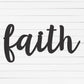 Faith Sign | Faith Wall Decor | Faith Wall Art | Entryway Decor | Metal Word | Metal Wall Art | Home Decor | Dining Room Sign | Metal Sign