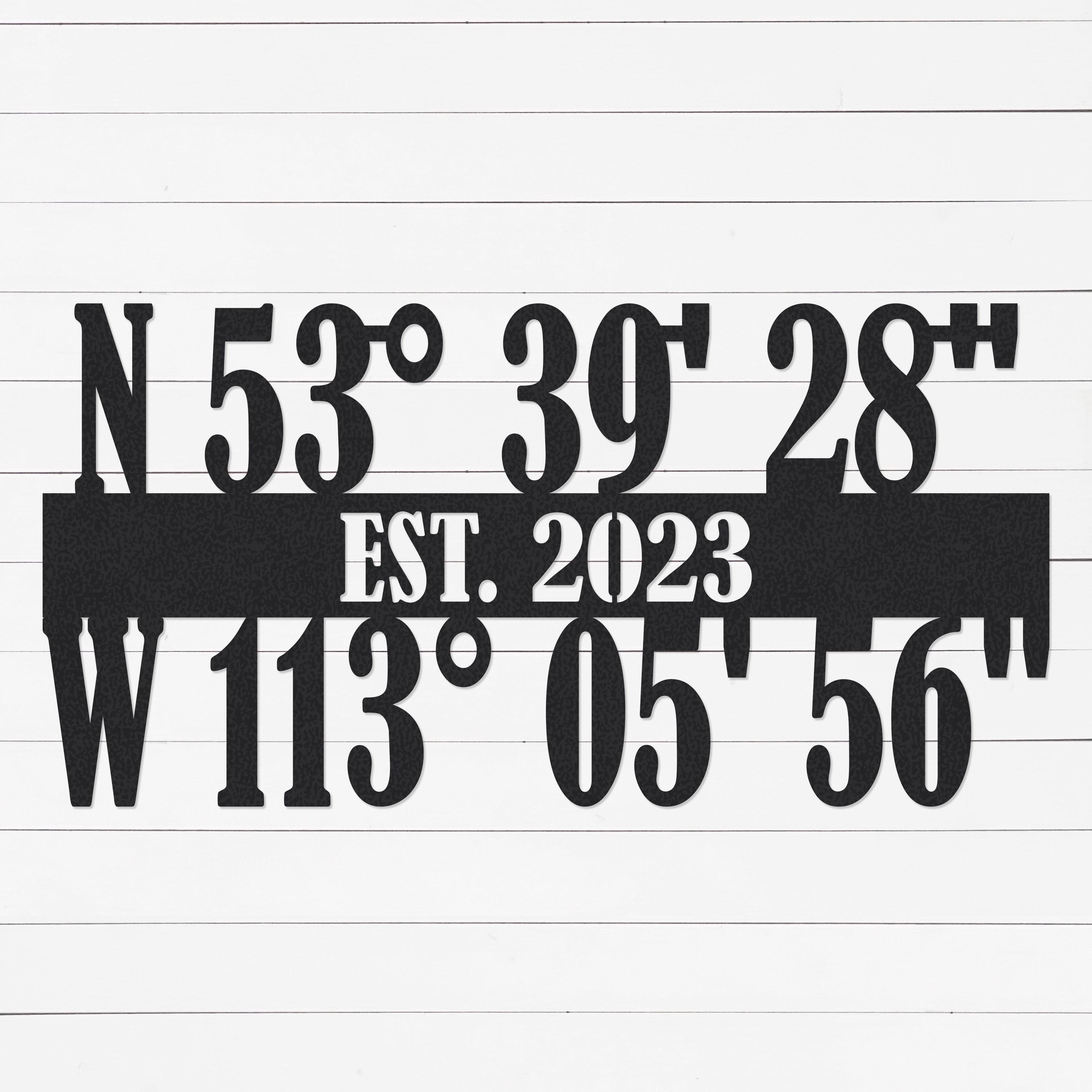 Lat Sign Longitude and Latitude Signs β Arclite Fabrication