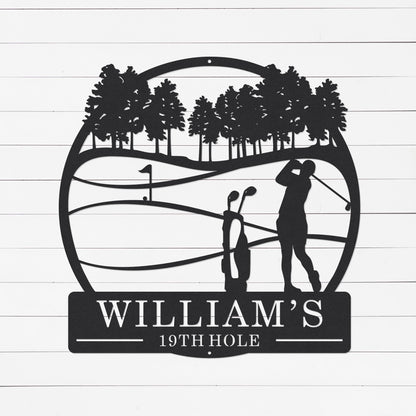 Personalized Golf Sign