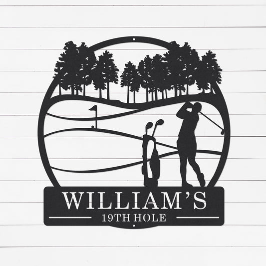 Personalized Golf Sign