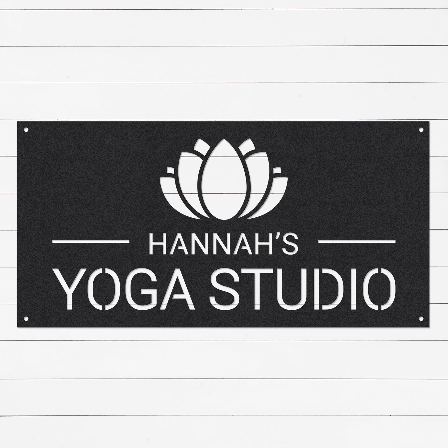 Custom Yoga Sign | Home Gym Sign | Workout Room Sign | Gifts For Yoga Lovers | Yoga Room Decor | Yoga Studio Decor | Metal Sign