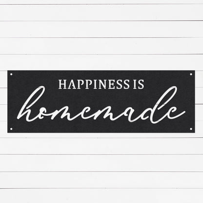 Happiness Is Homemade Sign | Home Sign | Rustic Wall Art | Farmhouse Decor | Metal Wall Art | House Decor | Happiness Sign | Metal Sign