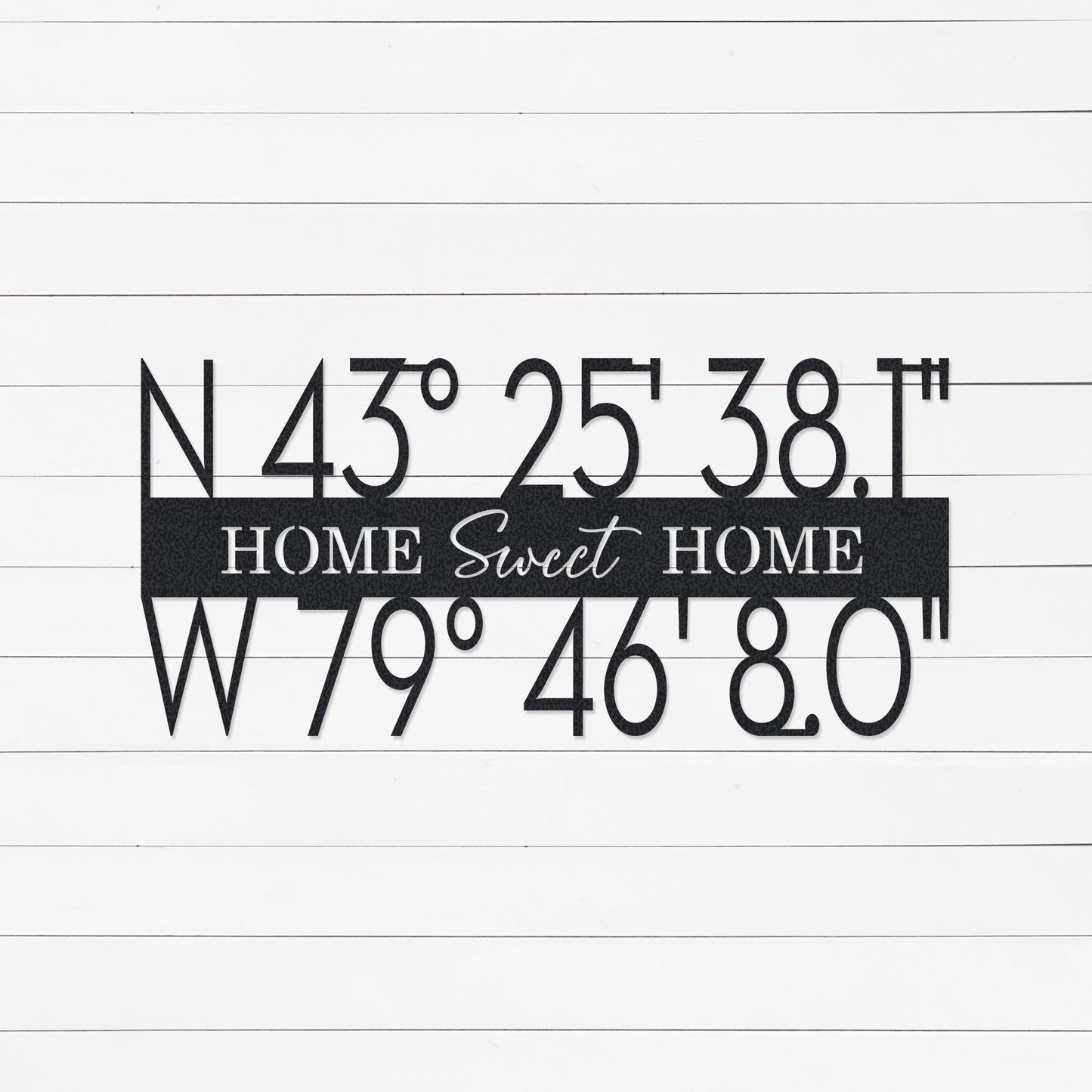 Latitude and Longitude Sign | GPS Coordinates Sign | Realtor Closing Gift | Housewarming Gift | New Home Gift | Metal Sign | Wall Art