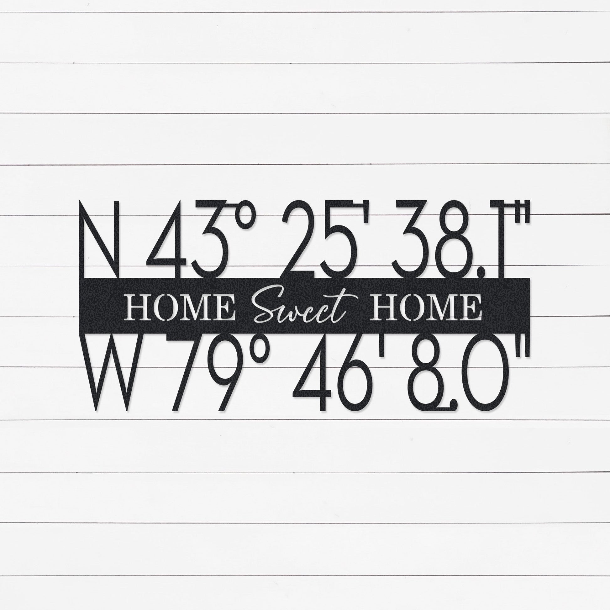 Latitude and Longitude Sign | GPS Coordinates Sign | Realtor Closing Gift | Housewarming Gift | New Home Gift | Metal Sign | Wall Art