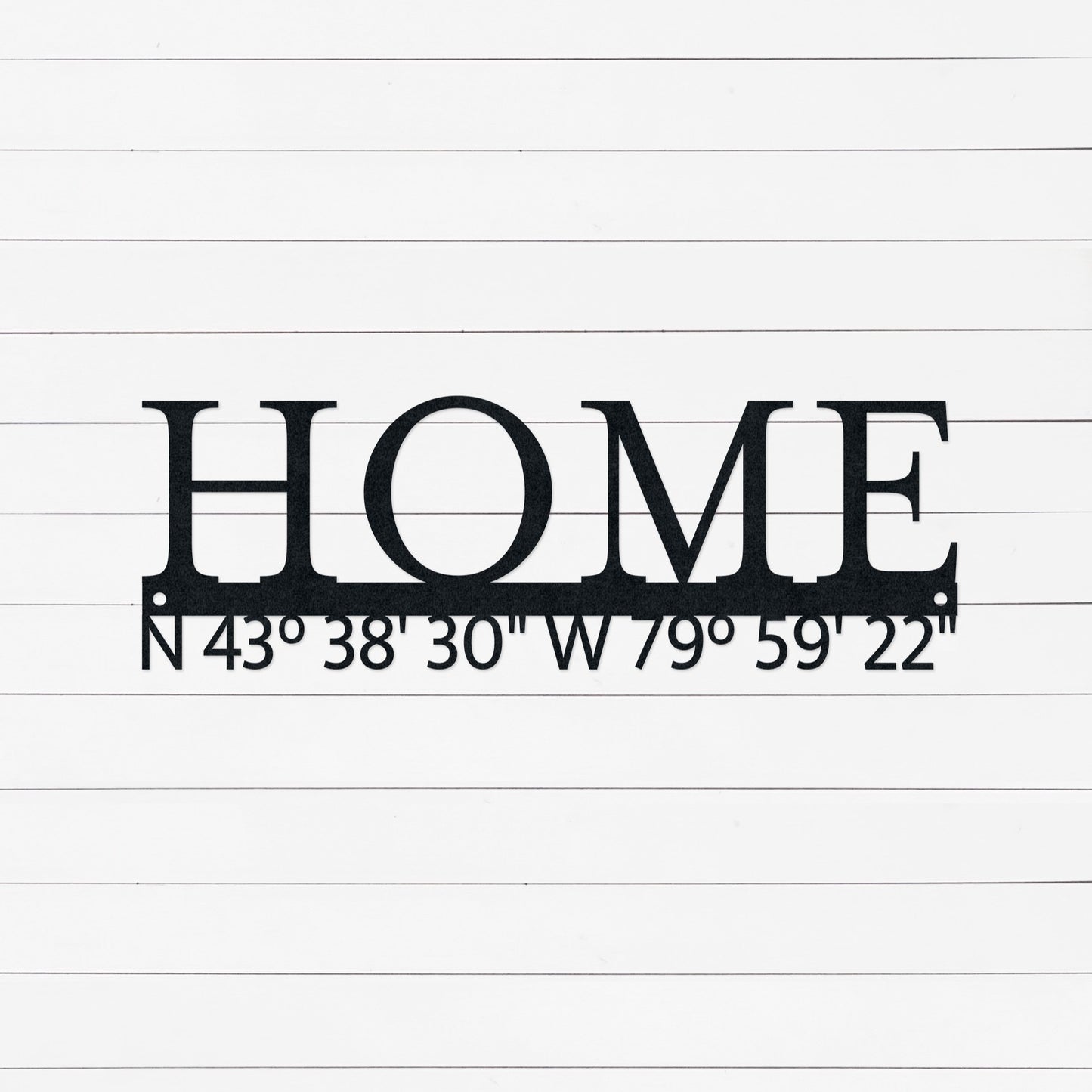 Personalized Longitude Latitude sign made from durable metal, customized witht he coordinates of your first home. The perfect Realtor First Home Closing Gift For Buyers or housewarming.