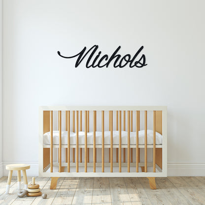 Custom Name Sign | Nursery Name Sign | Baby Name Sign | Metal Name Sign | Over Crib Sign | Baby Shower Gift | Nursery Wall Decor