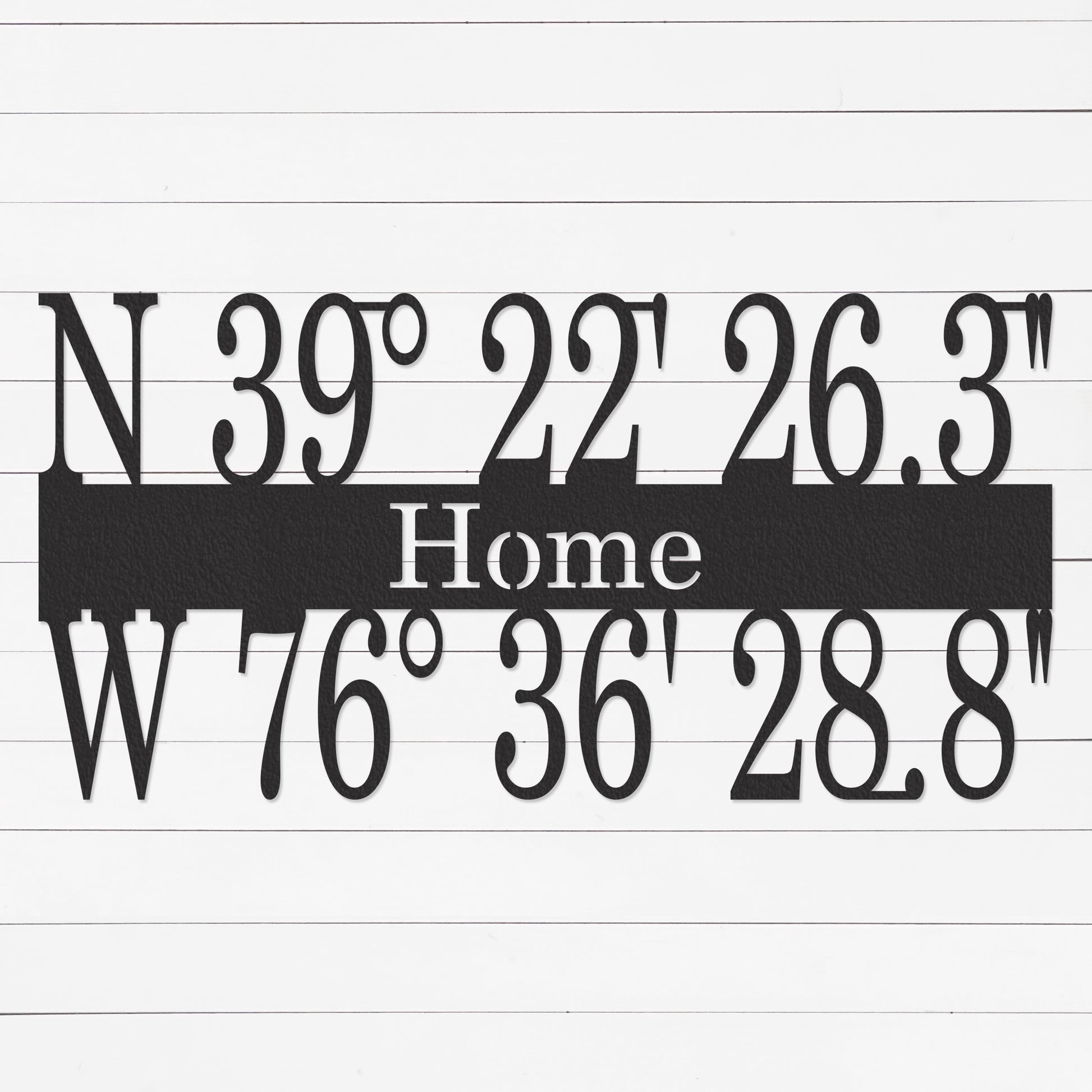 Latitude and Longitude Sign | GPS Coordinates Sign | Realtor Closing Gift | Housewarming Gift | New Home Gift | Metal Sign | Wall Art