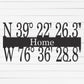 Latitude and Longitude Sign | GPS Coordinates Sign | Realtor Closing Gift | Housewarming Gift | New Home Gift | Metal Sign | Wall Art