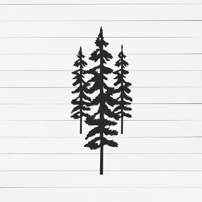 Pine Tree Sign | Pine Tree Wall Art | Cedar Tree Sign | Forest Decor | Forest Wall Art | Woodland Nursery Decor | Cabin Decor | Metal Sign