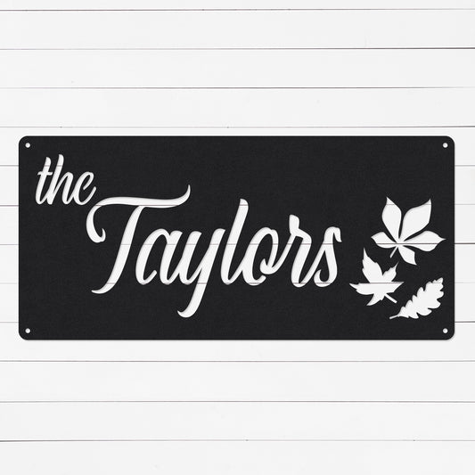 Personalized Family Name Sign | Last Name Sign | Family Established Sign | Wedding Gift | Year 6 Anniversary Gift | Metal Sign | Wall Art