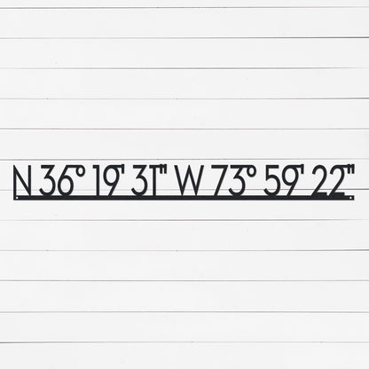 Latitude and Longitude Sign | Home Sweet Home Sign | Realtor Closing Gift | Housewarming Gift | New Home Gift | Metal Sign | Wall Art