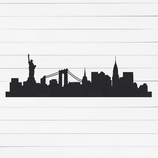 NYC Sign | New York Wall Art | New York City Skyline | Cityscape Wall Art | Metal Wall Art | Metal Wall Decor | Metal Decor | Metal Sign
