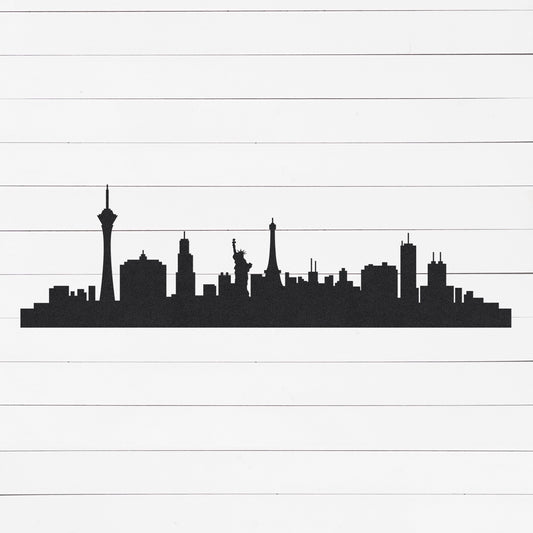 Las Vegas Skyline Wall Art | City Skyline Wall Art | Cityscape Wall Art | Metal Wall Art | Metal Wall Decor | Metal Decor