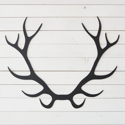 Deer Antler Sign | Hunting Decor | Log Cabin Decor | Cottage Decor | Rustic Decor | Nature Decor | Outdoor Sign | Deer Sign | Metal Sign