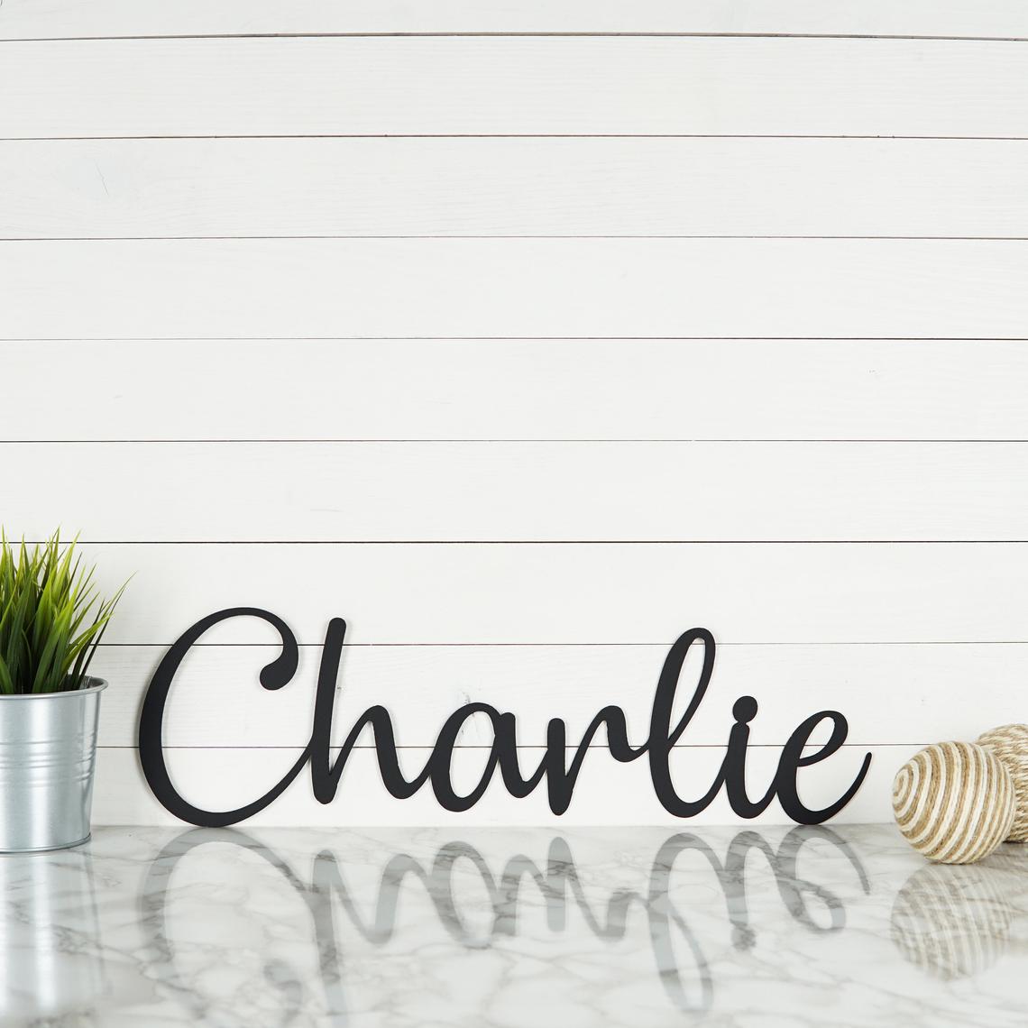 Personalized Name Sign | Baby Name Sign | Nursery Name Sign | Metal Name Sign | Over Crib Sign | Nursery Wall Decor | Baby Shower Gift