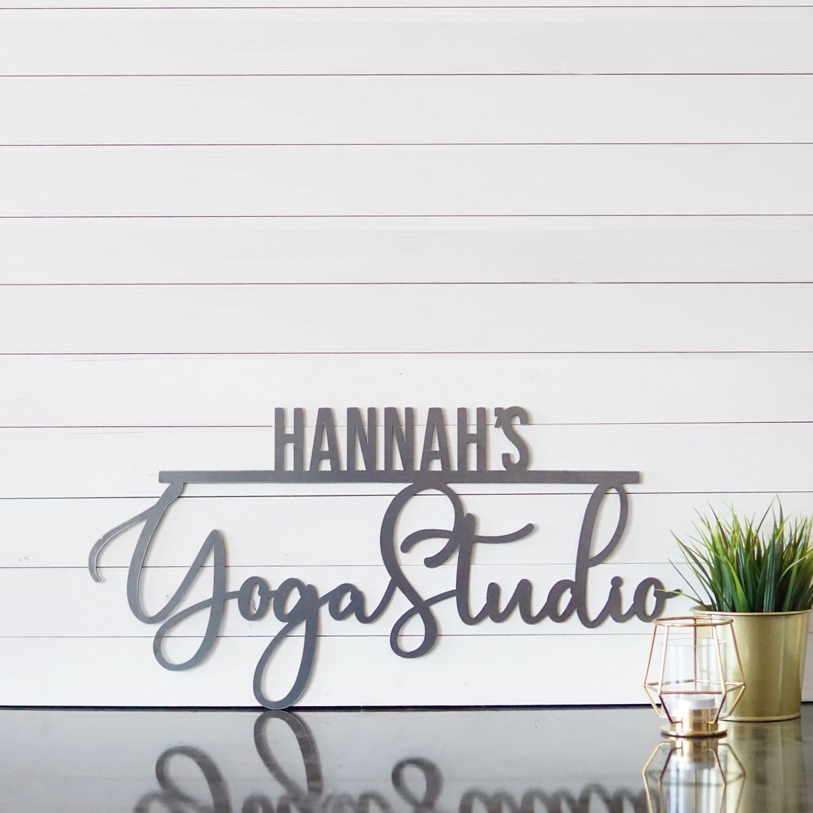 Personalized Yoga SignCustom Yoga Sign | Home Gym Sign | Workout Room Sign | Gifts For Yoga Lovers | Yoga Room Decor | Yoga Studio Decor | Metal Sign