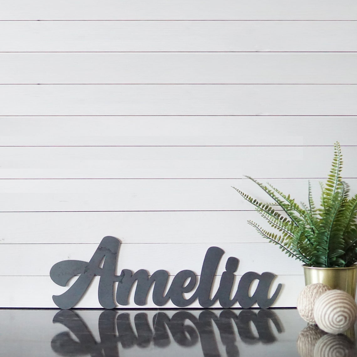 Custom Name Sign | Nursery Name Sign | Baby Name Sign | Metal Name Sign | Over Crib Sign | Baby Shower Gift | Nursery Wall Decor