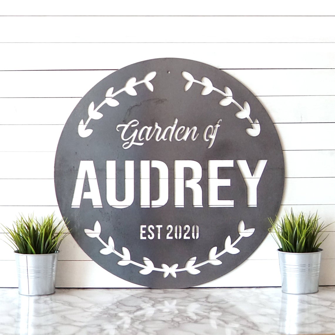 Personalized Garden Sign | Custom Garden Sign | Garden Plaque | Outdoor Sign | Mother's Day Gift | Gift For Mom | Gifts For Her | Metal Sig