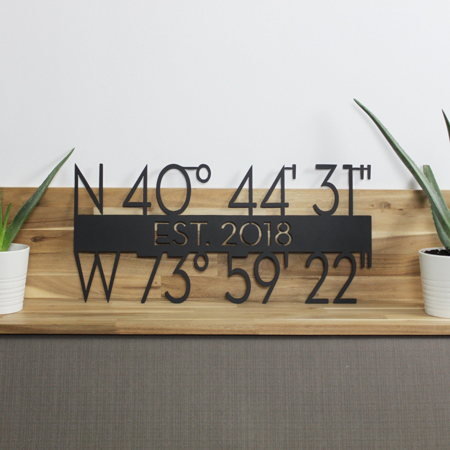 Latitude and Longitude Sign | GPS Coordinates Sign | Realtor Closing Gift | Housewarming Gift | New Home Gift | Metal Sign | Wall Art