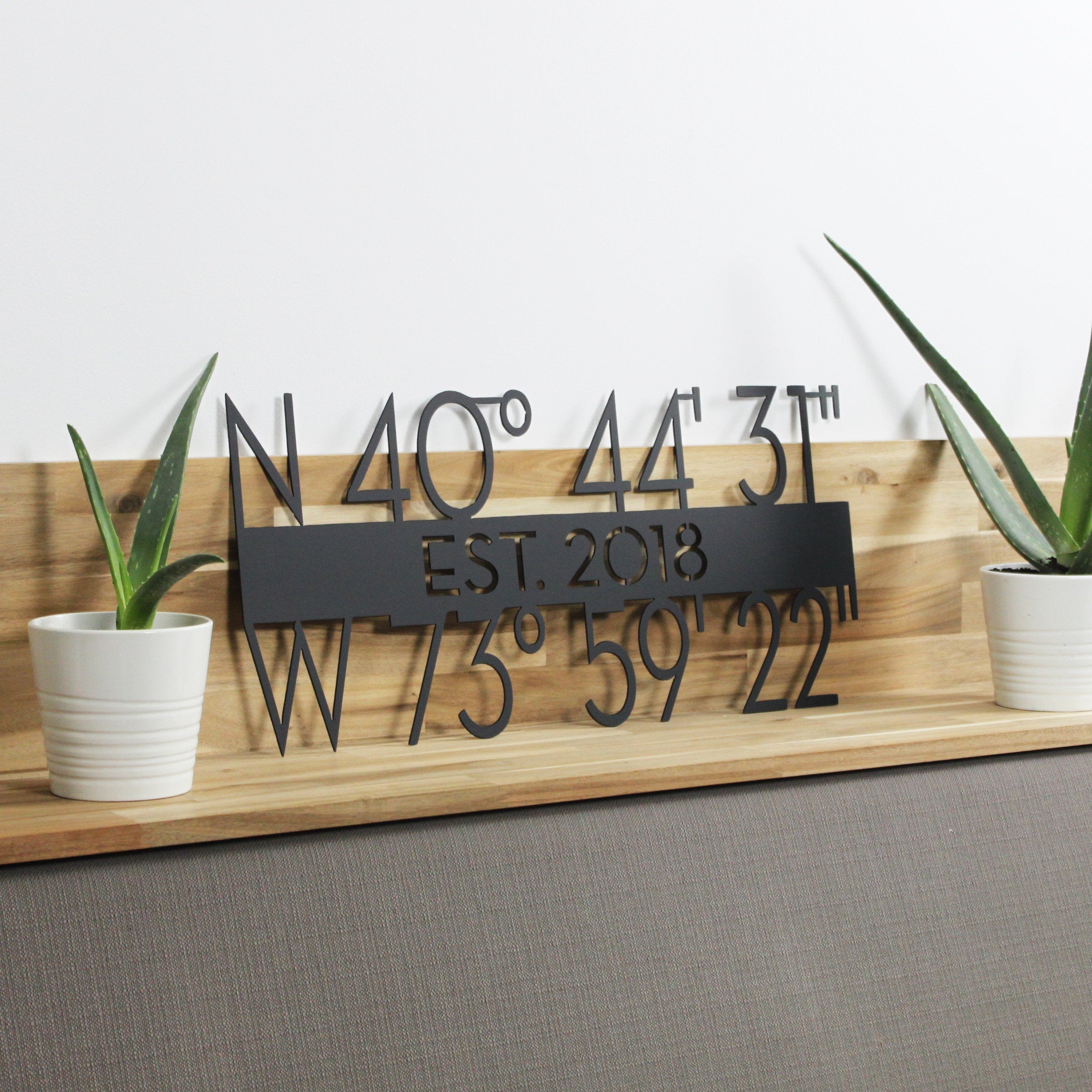 Lat Sign Longitude and Latitude Sign | Arclite Fabrication