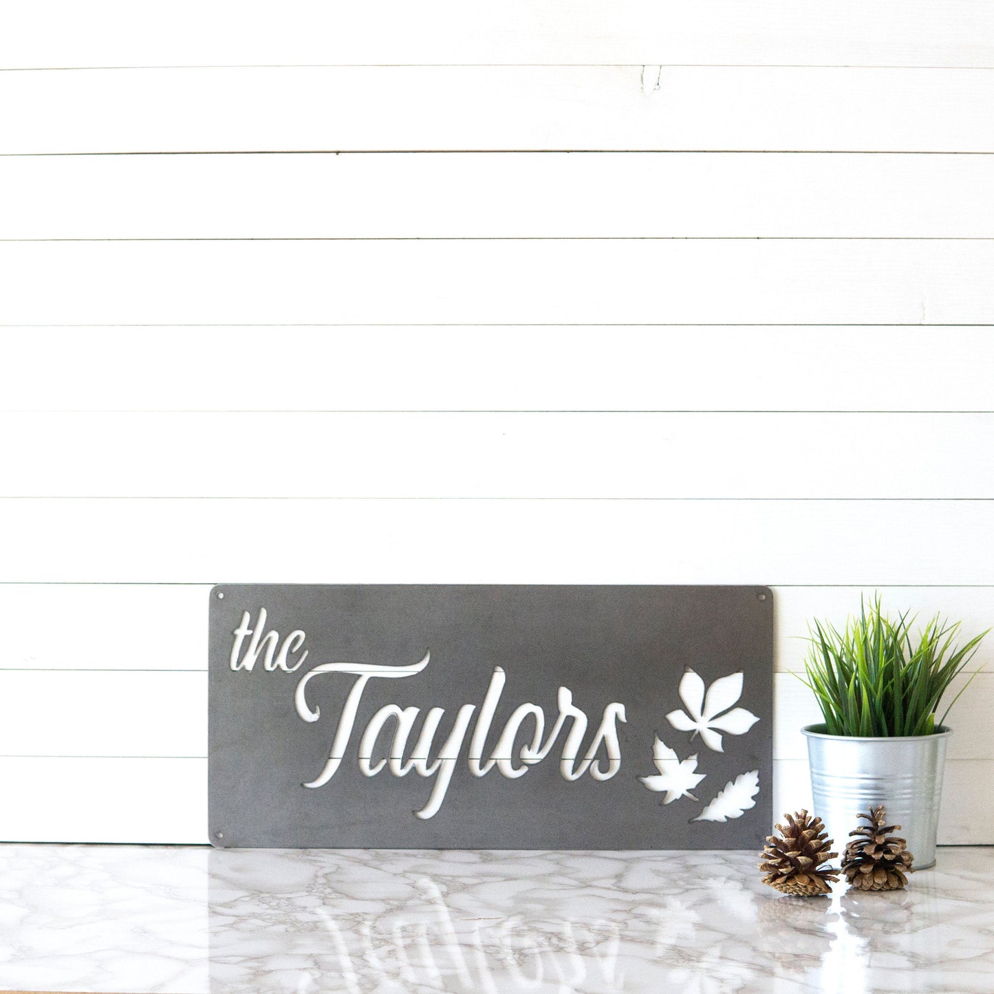 Personalized Family Name Sign | Last Name Sign | Family Established Sign | Wedding Gift | Year 6 Anniversary Gift | Metal Sign | Wall Art