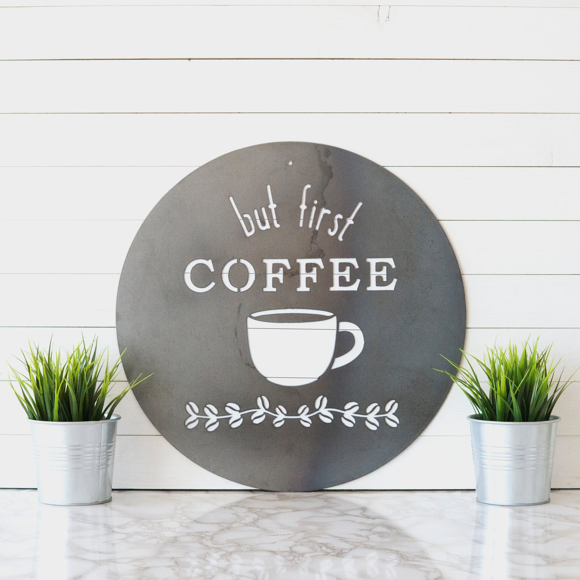 But First Coffee Sign | Coffee Sign | Coffee Bar Sign | Kitchen Sign | Metal Coffee Sign | Coffee Station Sign | Kitchen Decor | Metal Sign