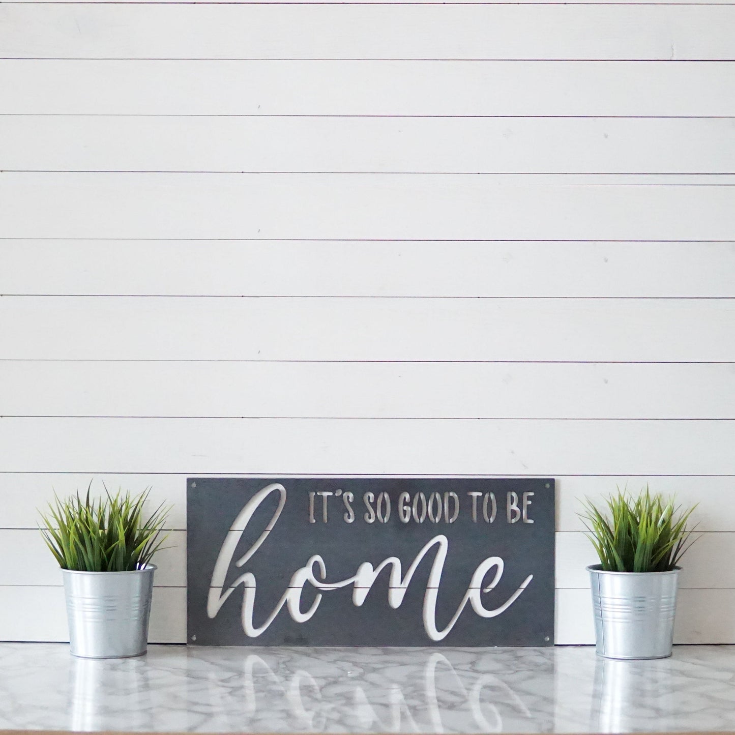 It's So Good To Be Home Sign | Home Sign | Farmhouse Decor | Rustic Decor | Wall Decor | Mother's Day Gift | Gift For Mom | Metal Sign